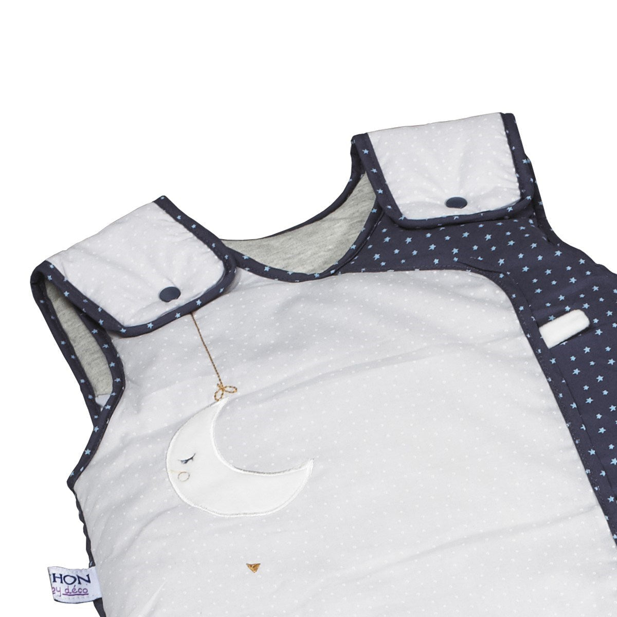 Gigoteuse En Coton Gris Perle Et Nuit - Gris