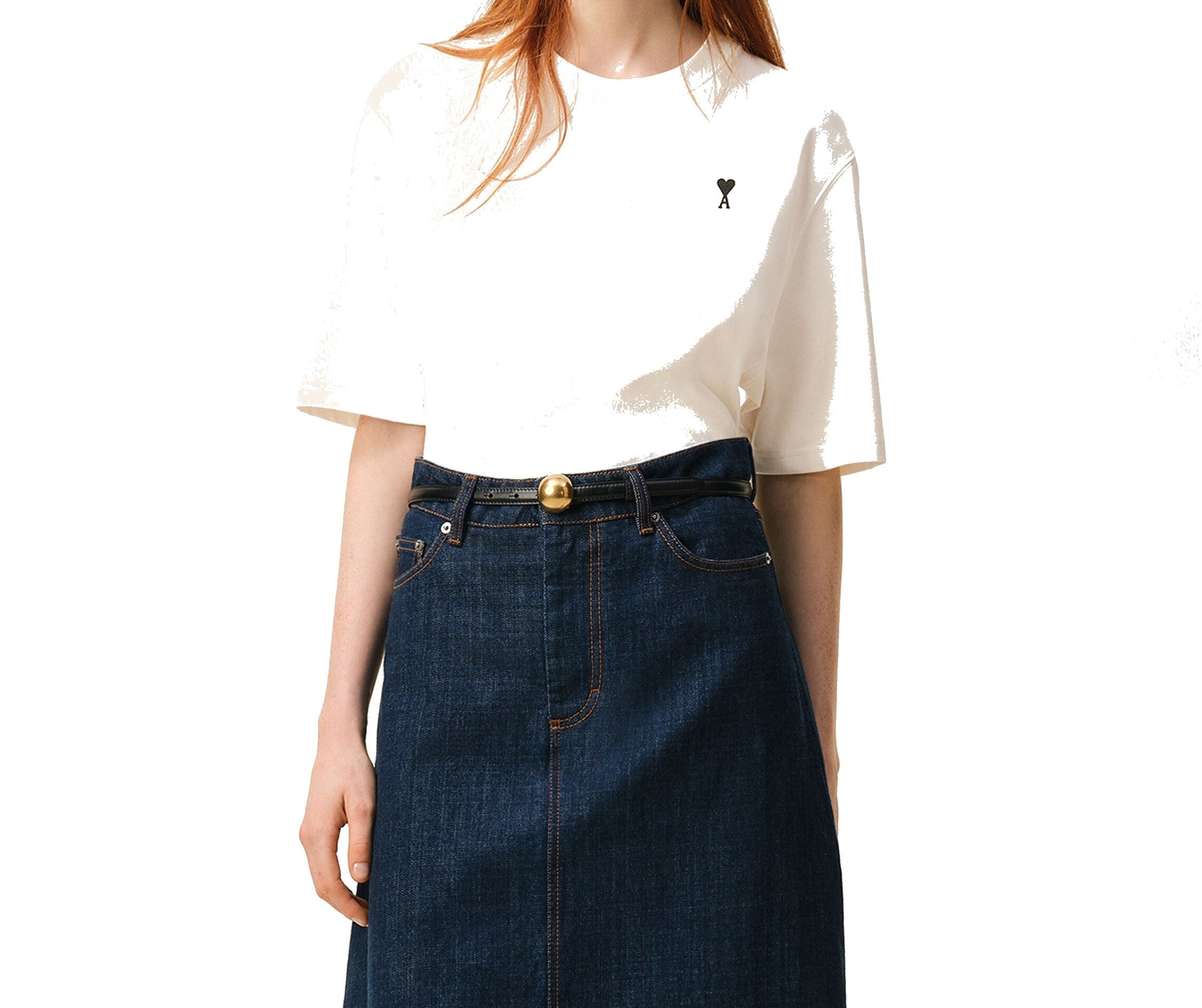 Ami Paris - T-Shirt Place Des Victoires – Blanc