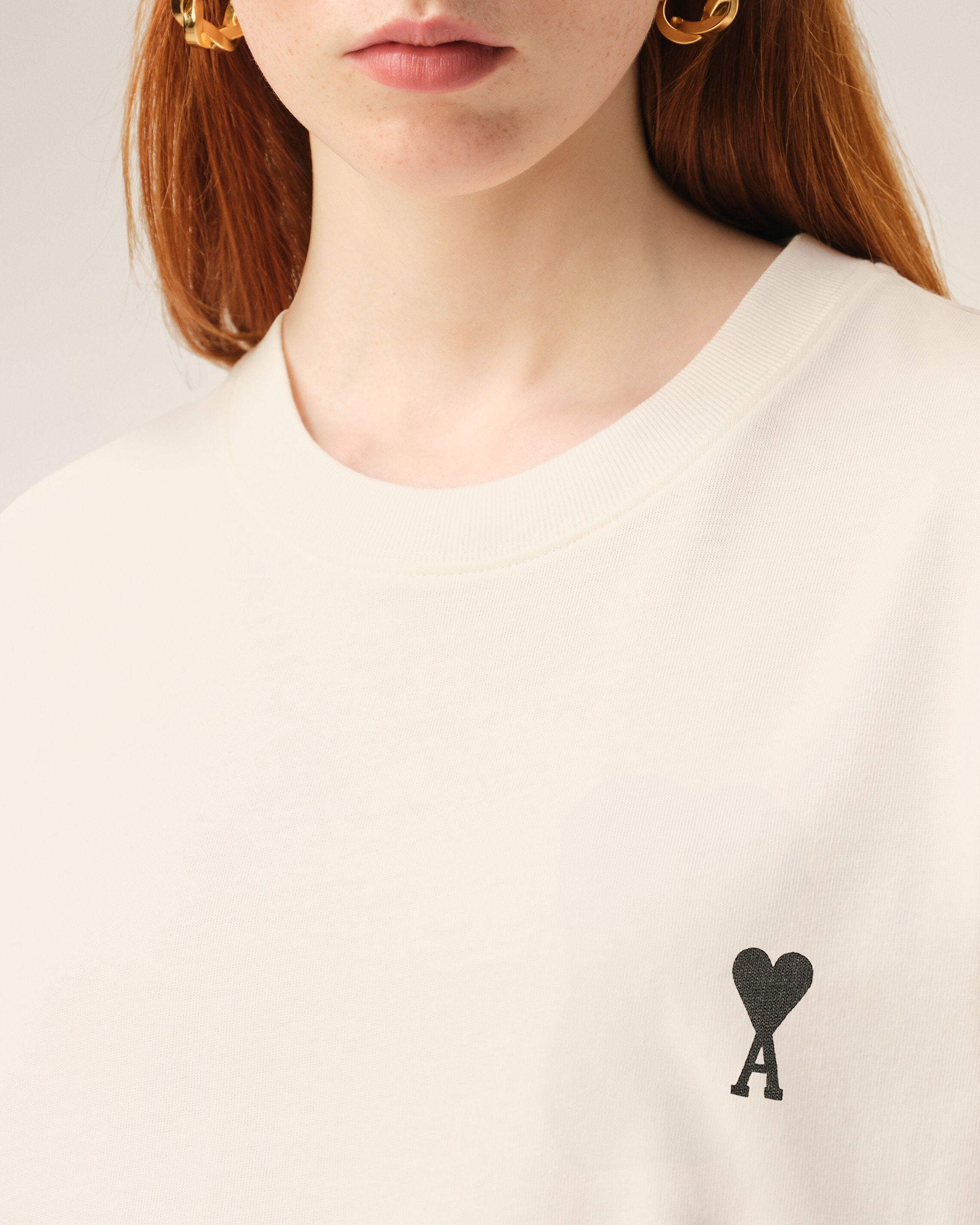 Ami Paris - T-Shirt Place Des Victoires – Blanc