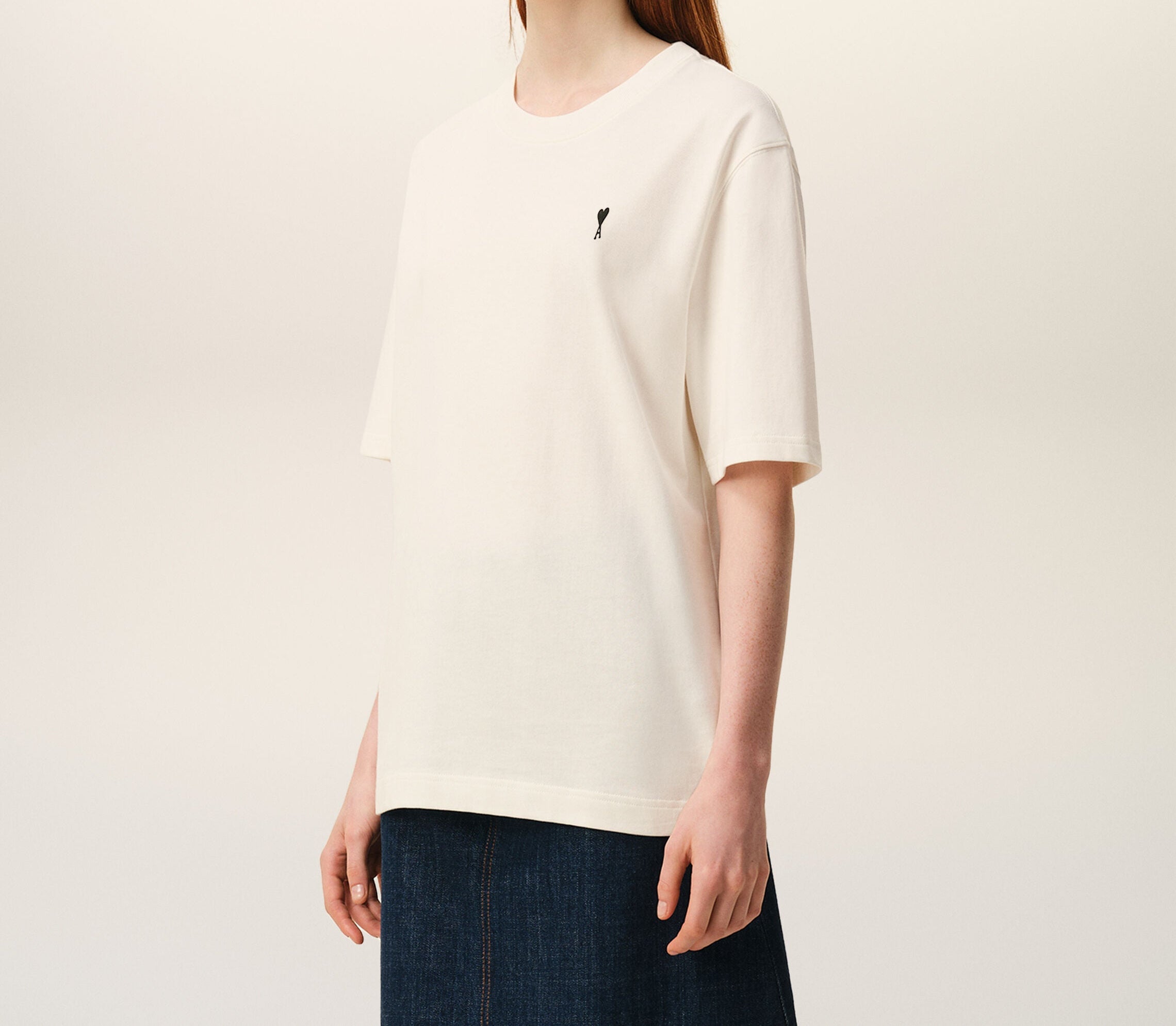 Ami Paris - T-Shirt Place Des Victoires – Blanc