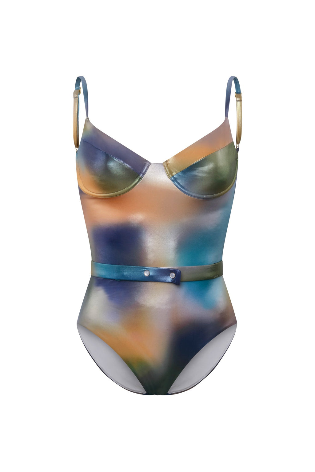 Maillot 1 Pièce Samba Dégradé Bleu/Vert