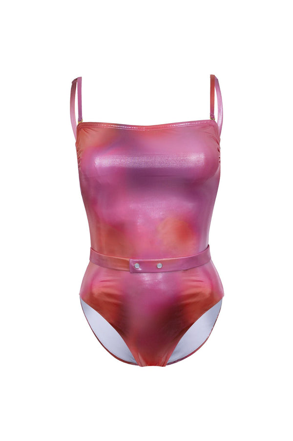 Maillot 1 Pièce Amour A La Plage Dégradé Rouge/Rose