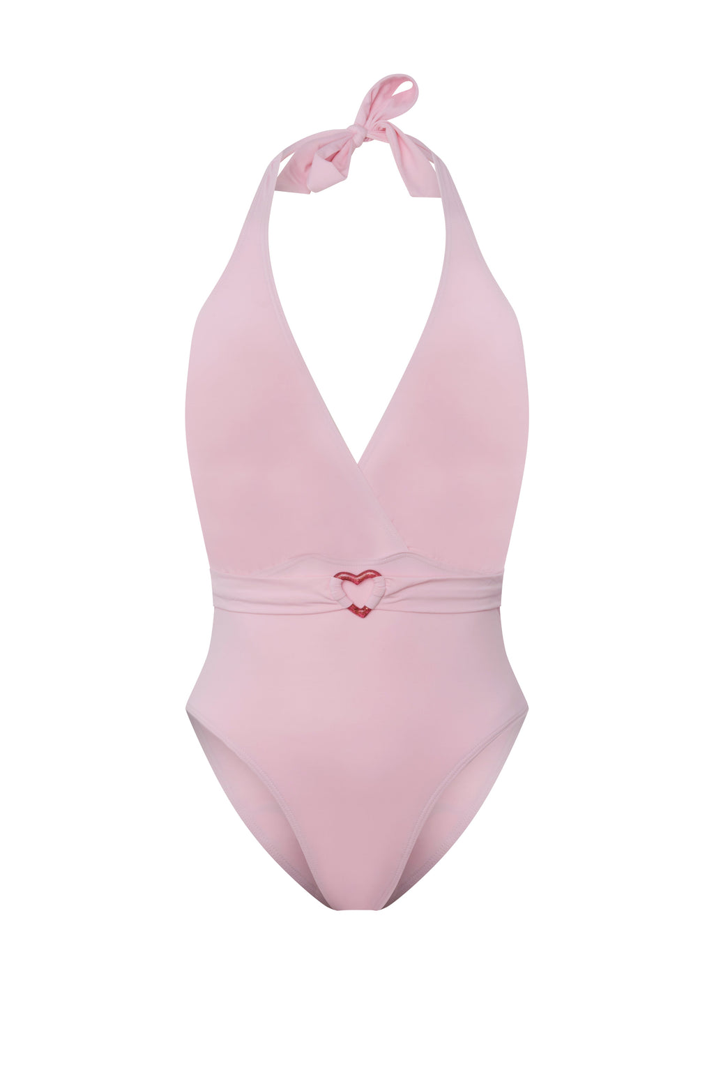 Maillot 1 Pièce Amour A La Plage Rose