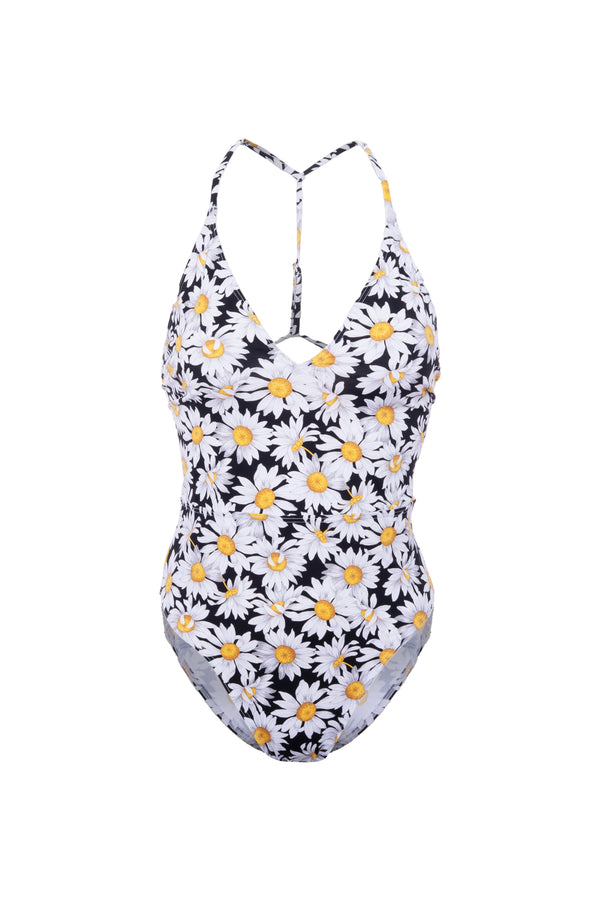 Maillot 1 Pièce Amour A La Plage Motif Marguerites