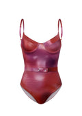 Maillot 1 Pièce Amour A La Plage Dégradé Rouge/Rose
