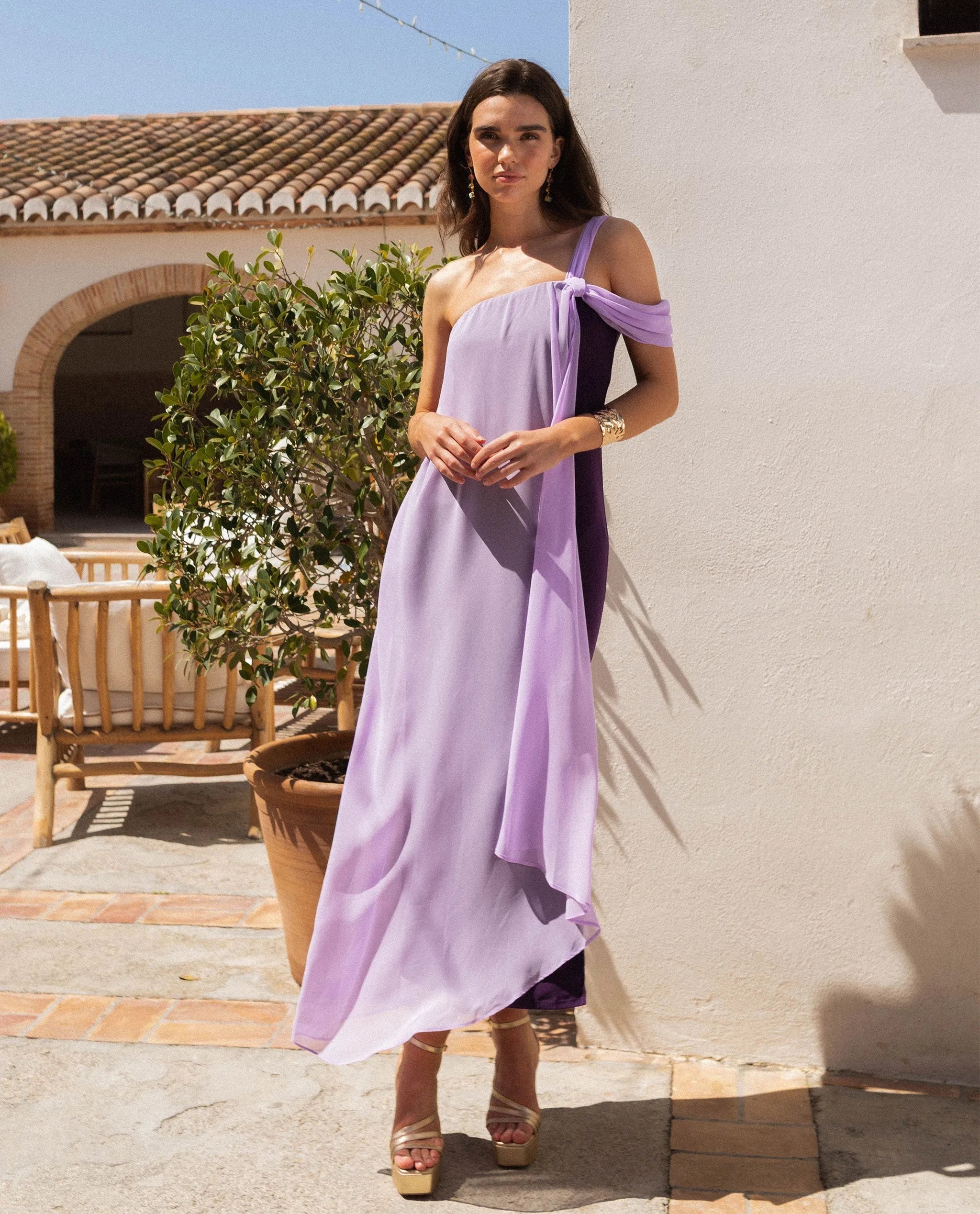 Robe Almería - Violet Et Lilas