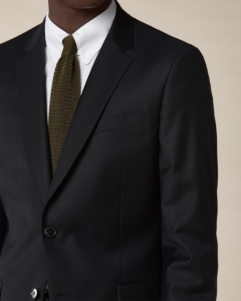 Fursac - Veste Costume Twill Uni S'120 - Noir