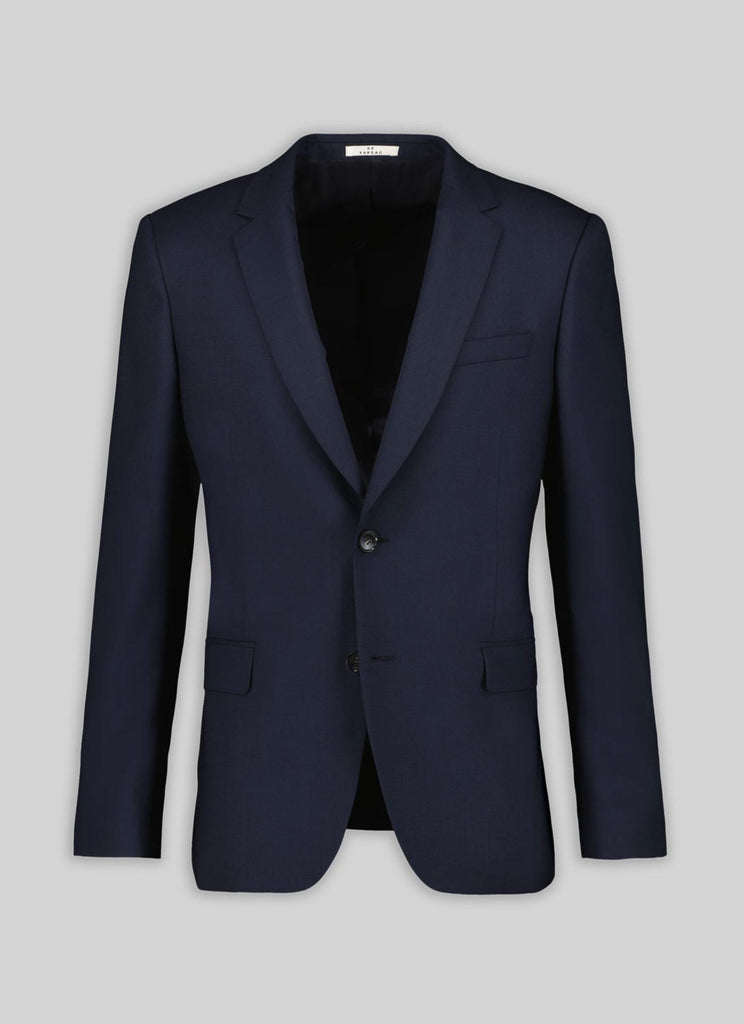 Fursac - Veste Costume Toile Crease Resistent - Marine