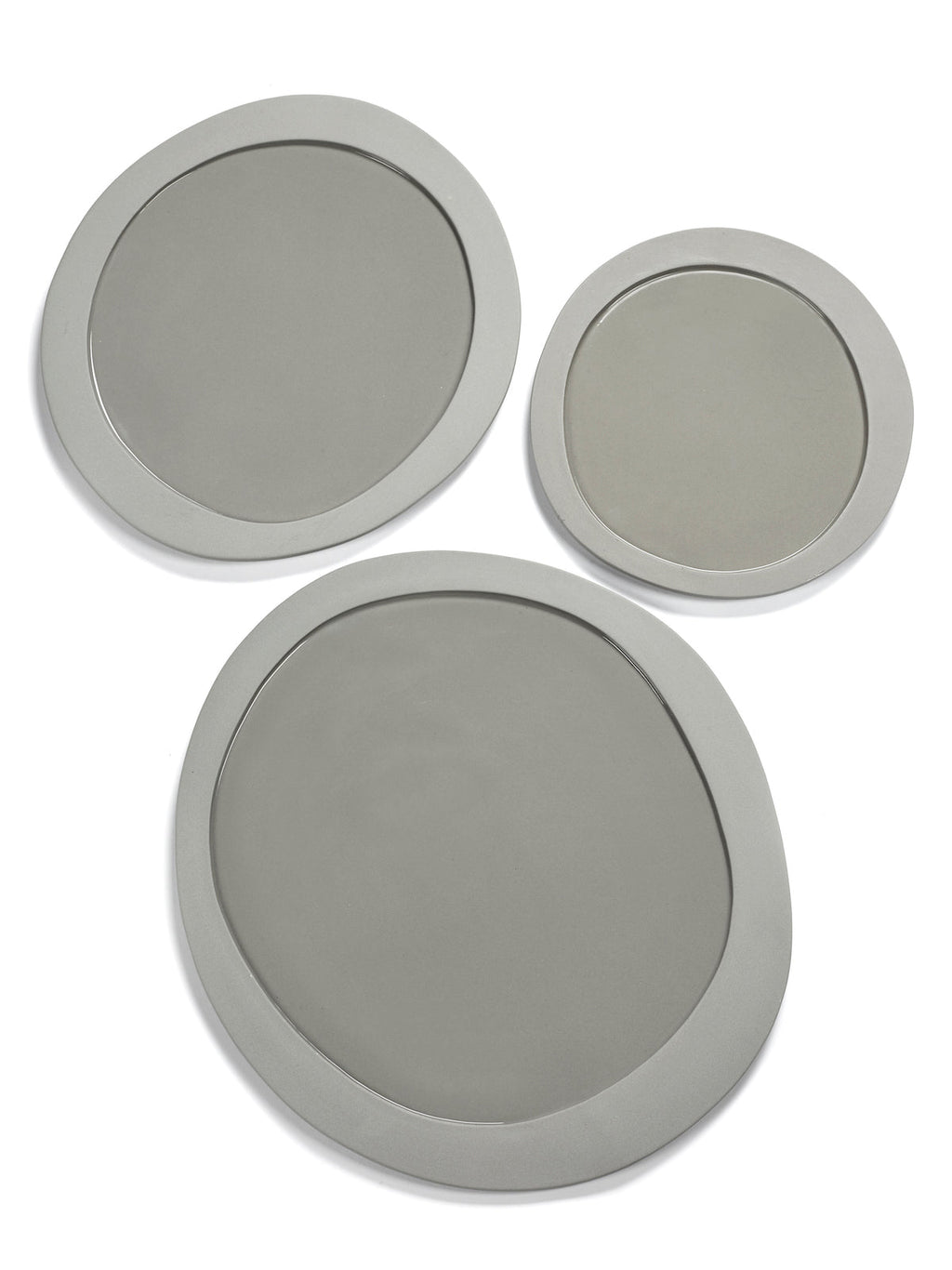 Lot De 2 Assiettes L - Gris Clair Inner Circle - By Maarten Baas
