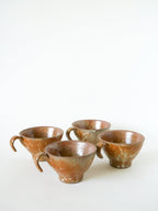 Lot De 4 Tasses À Café En Grès, 1970