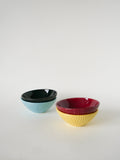 Ensemble De 4 Petits Bols En Céramique, Effet Bambou, Sarreguemines, 1960