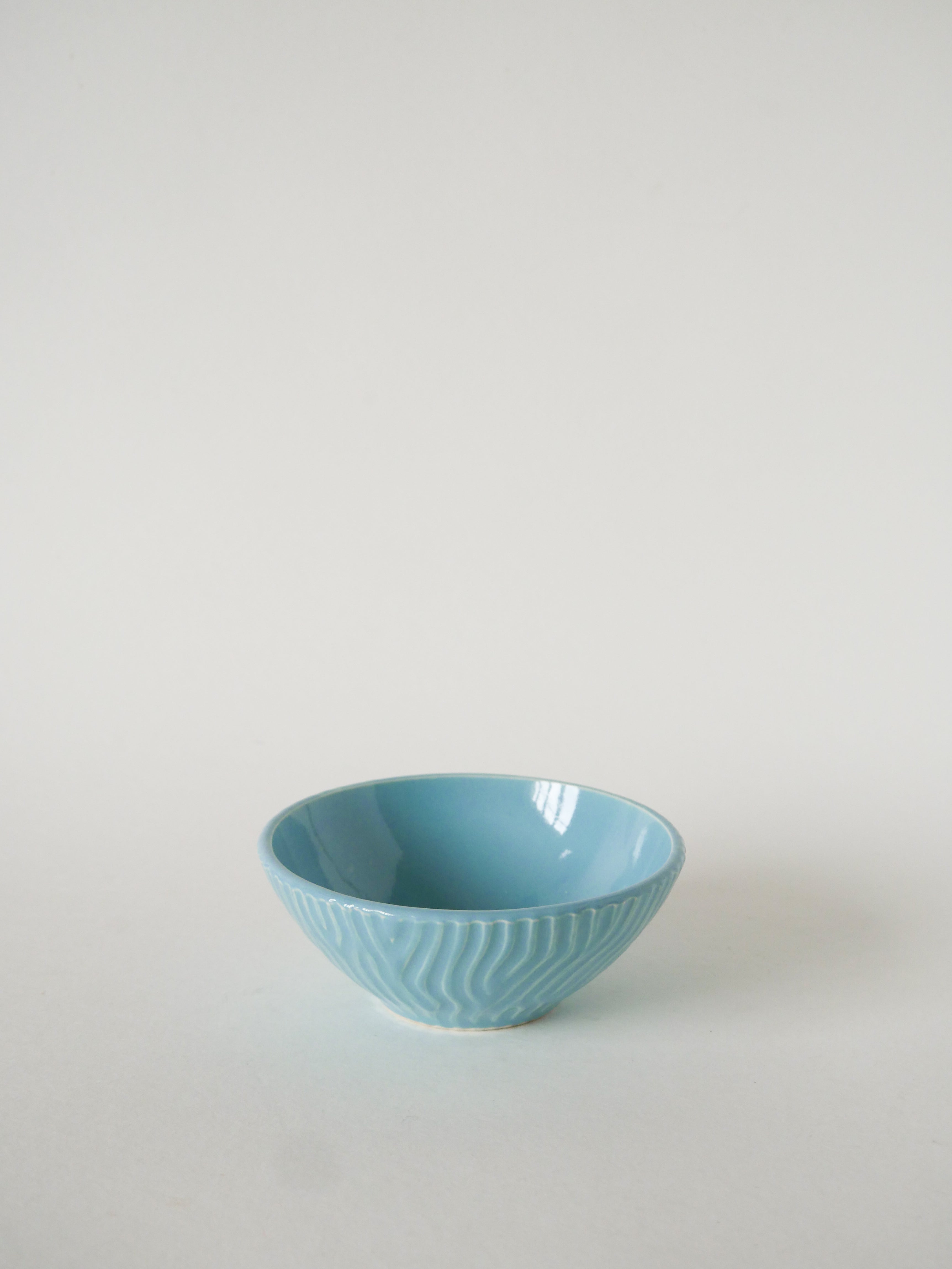 Ensemble De 4 Petits Bols En Céramique, Effet Bambou, Sarreguemines, 1960