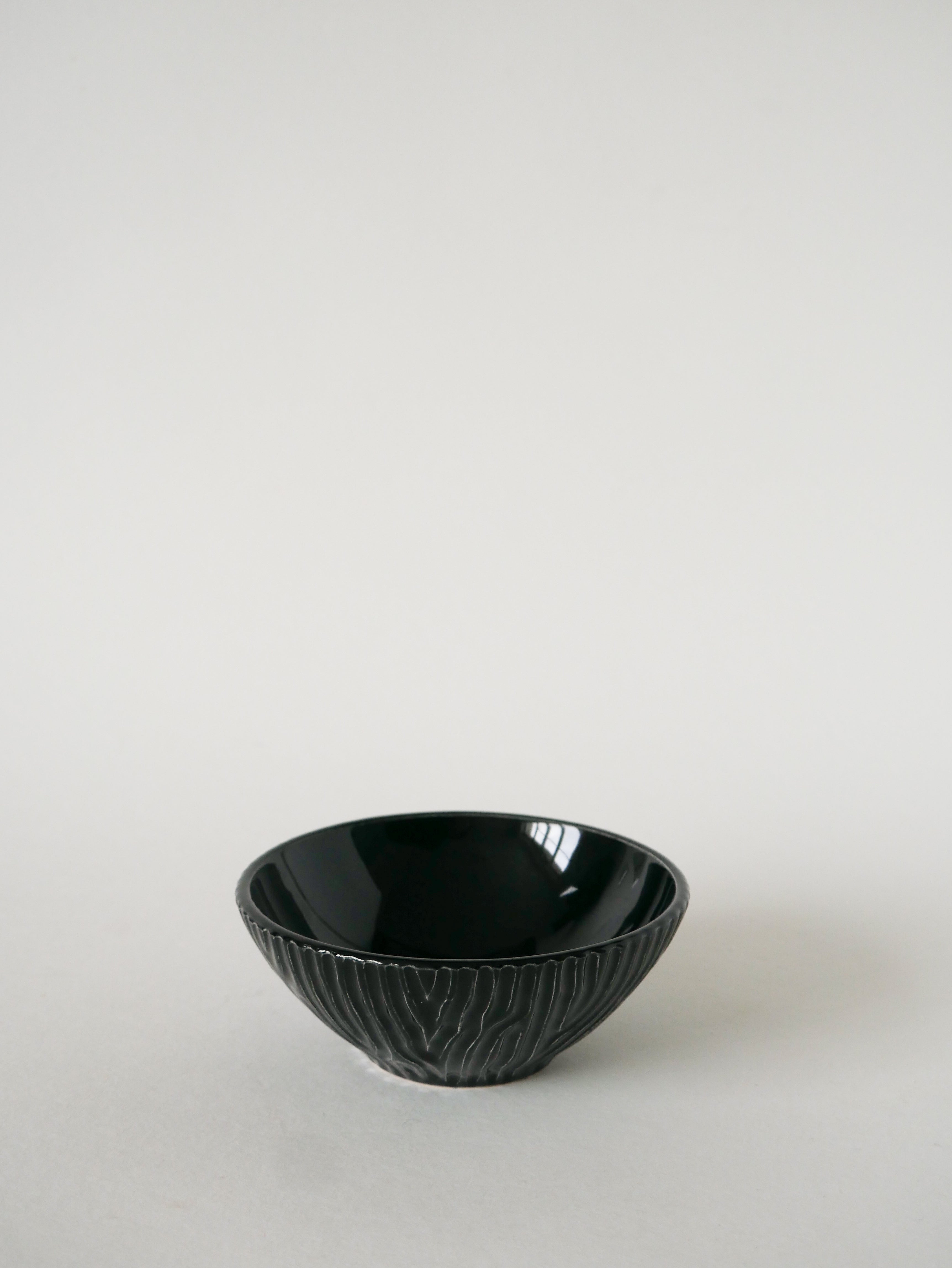 Ensemble De 4 Petits Bols En Céramique, Effet Bambou, Sarreguemines, 1960