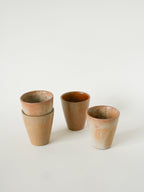 Lot De 4 Tasses En Grès Vernissé, 1970