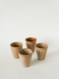 Lot De 4 Tasses En Grès Vernissé, 1970