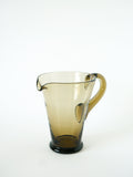 Pichet En Verre Fumé, Design, 1970 - 21 X 19 Cm