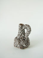 Carafe En Fat Lava, Marron Et Blanc, 1970