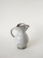 Grand Pichet En Grès Vernissé, Gris Clair, 1970