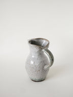 Grand Pichet En Grès Vernissé, Gris Clair, 1970