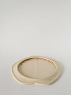 Dessous De Plat En Céramique Modèle Feuille, Verceram, Marron, 1960