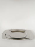 Duo De Plats En Inox Hexagonaux, Design, 1970