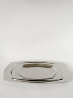 Duo De Plats En Inox Hexagonaux, Design, 1970