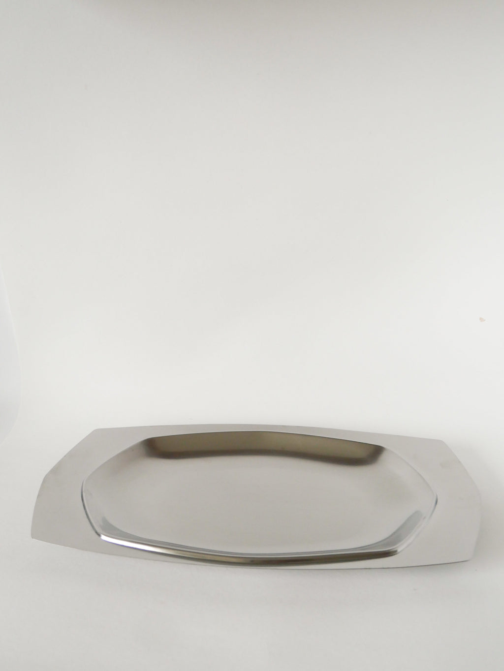 Duo De Plats En Inox Hexagonaux, Design, 1970