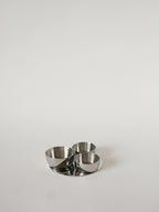 Mini Triple Présentoir En Inox, Design, 1970
