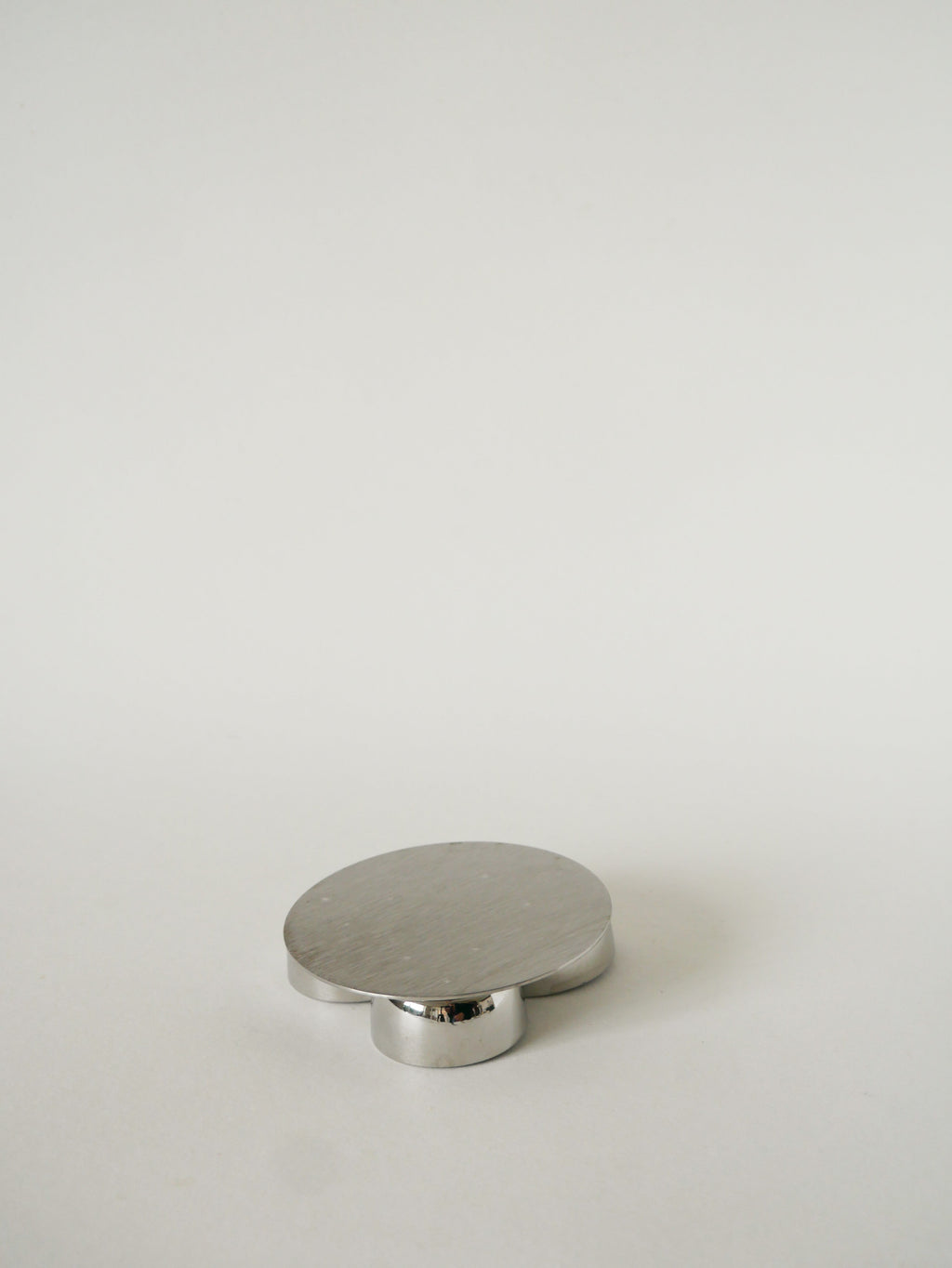 Mini Triple Présentoir En Inox, Design, 1970