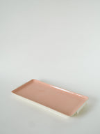 Plat À Cake En Faïence, Rose Poudré, 1950
