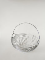 Corbeille À Fruits Avec Anse En Inox, Design, 1970