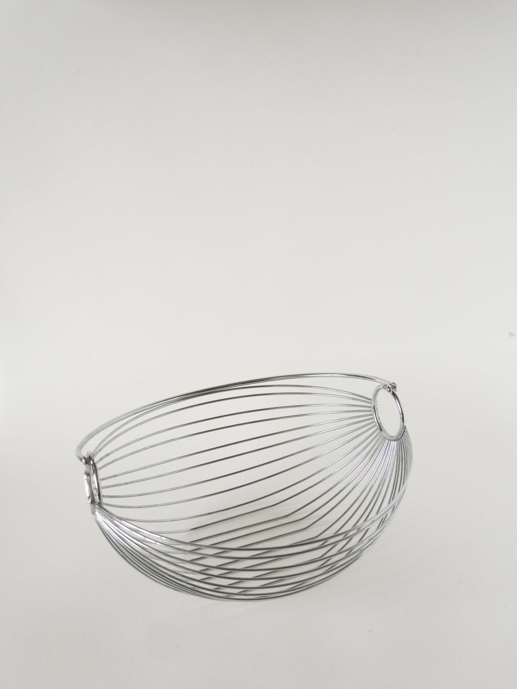 Corbeille À Fruits Avec Anse En Inox, Design, 1970