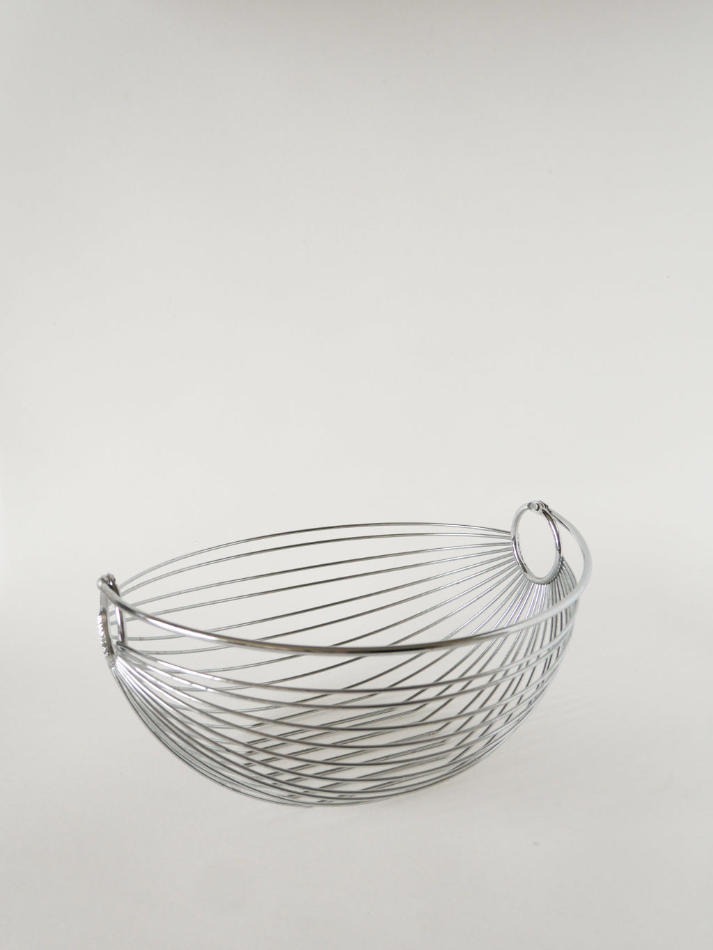 Corbeille À Fruits Avec Anse En Inox, Design, 1970