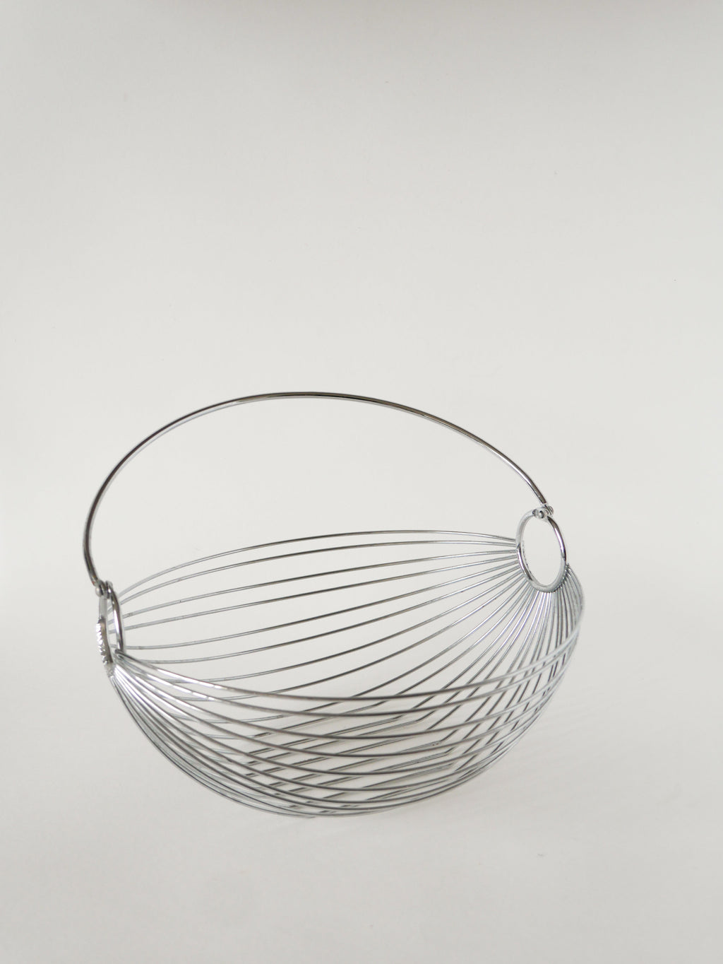 Corbeille À Fruits Avec Anse En Inox, Design, 1970