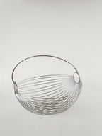 Corbeille À Fruits Avec Anse En Inox, Design, 1970