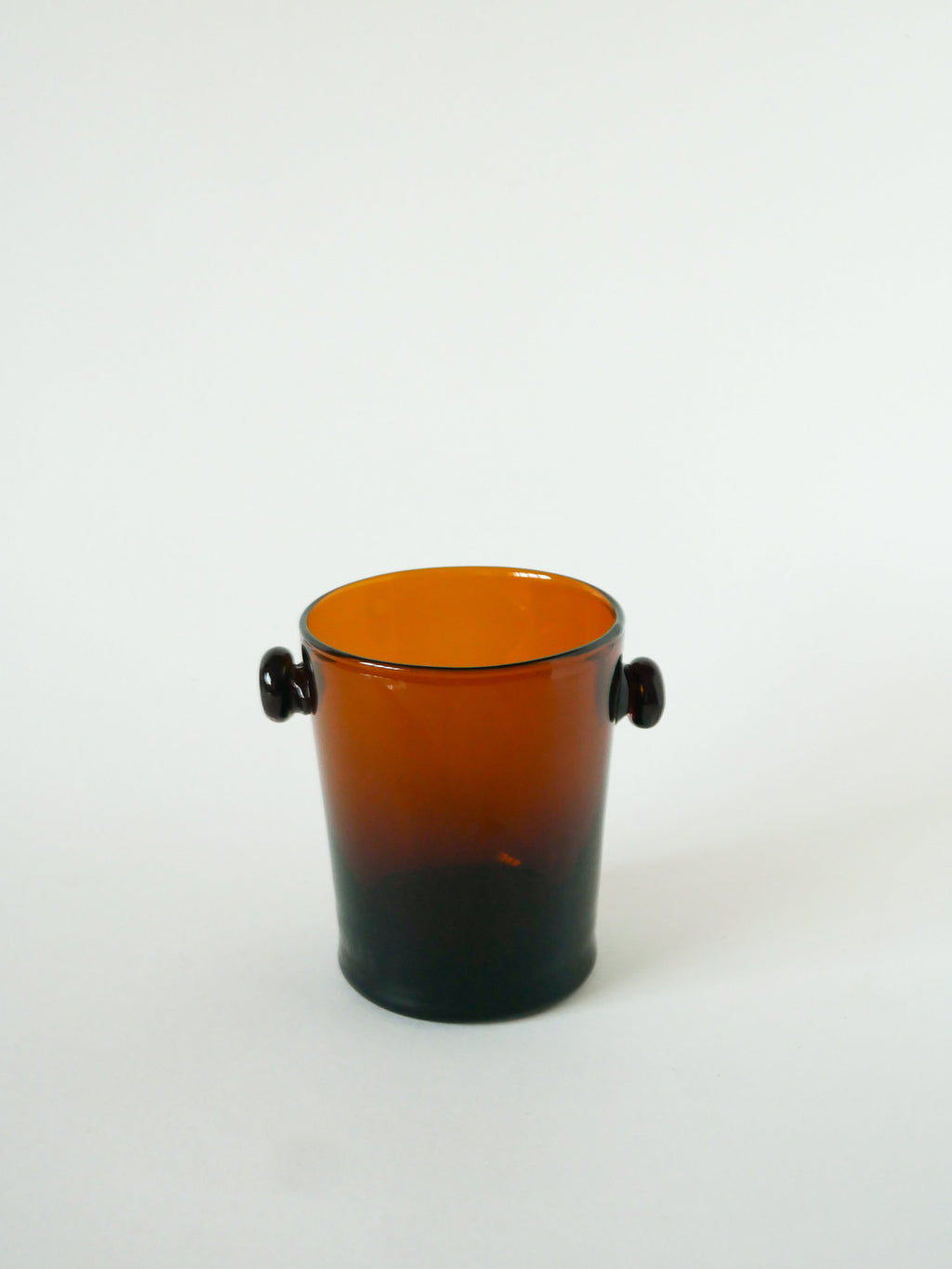 Seau À Glace En Verre Ambré, Design, 1970