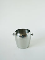 Seau À Glace En Inox, Design, 1970 - 13 X 13 Cm