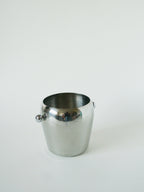 Seau À Glace En Inox, Design, 1970 - 13 X 13 Cm