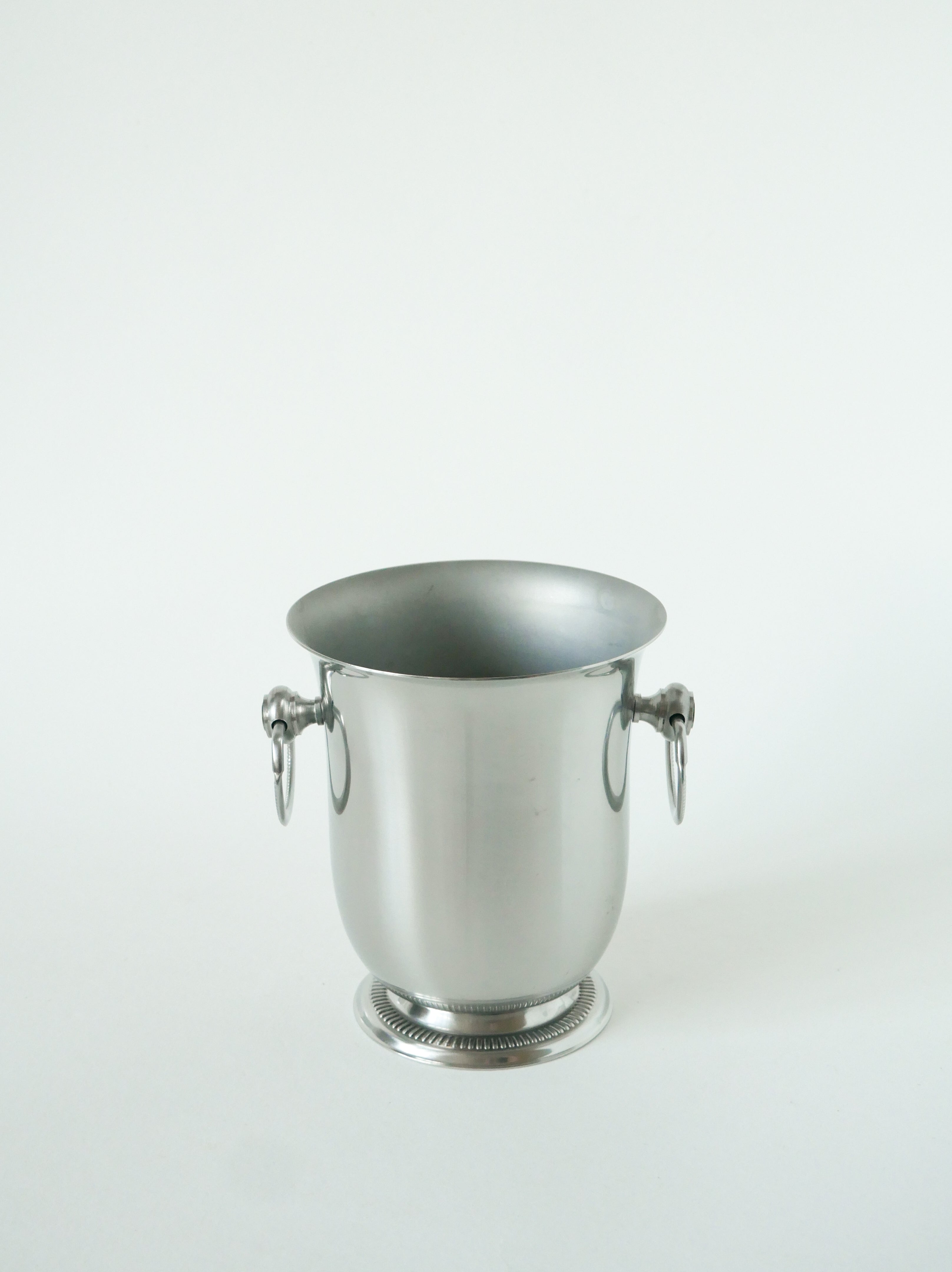 Seau À Glace En Inox, Jean Couzon, Design, 1970 - 15 X 13 Cm