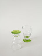 Duo De Verres À Vin, Vert Pomme, 1980