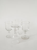 Lot De 4 Grands Verres À Vin Anciens, 1930