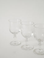 Lot De 4 Grands Verres À Vin Anciens, 1930