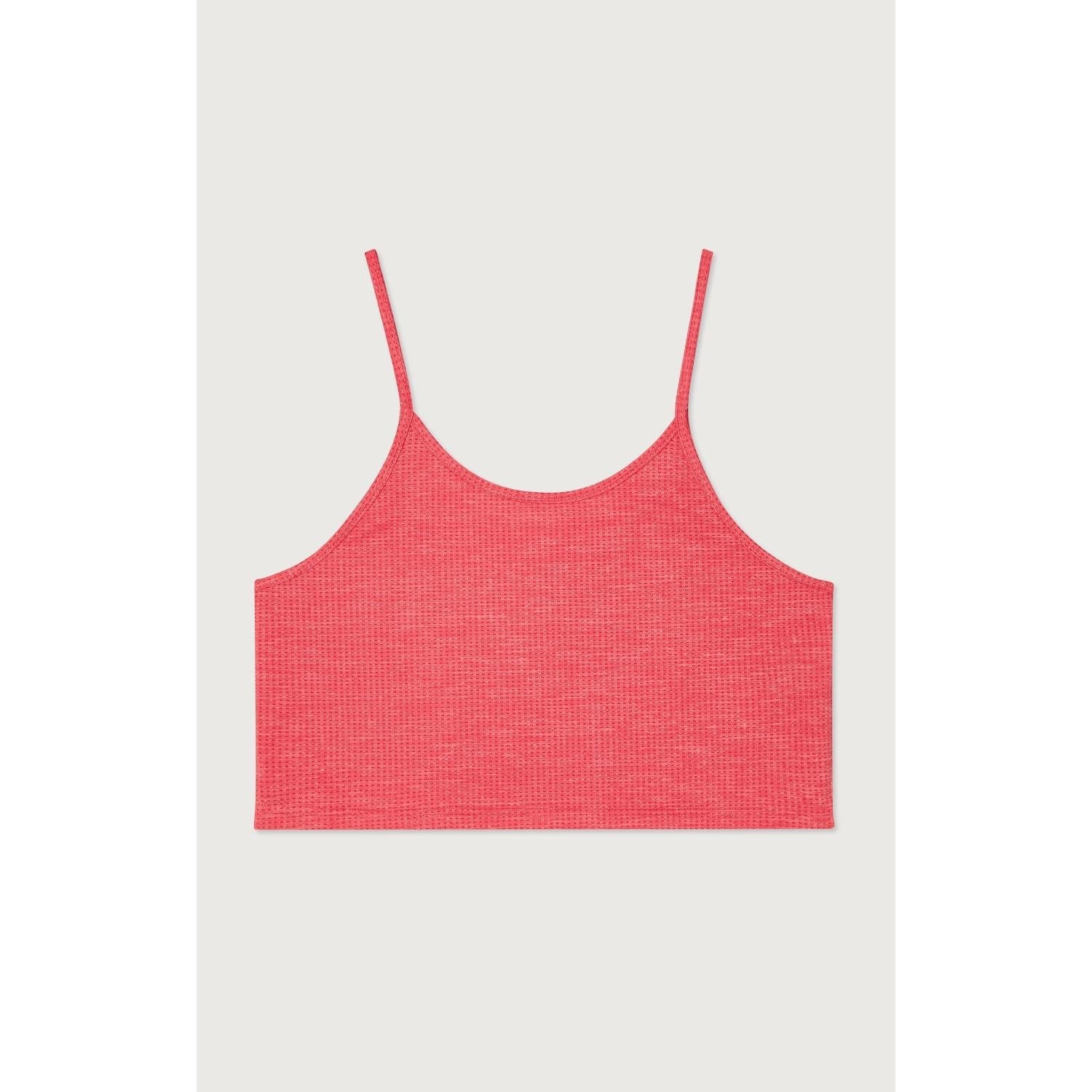Debardeur Court Ajuste Col Rond - Fraisier - Femme