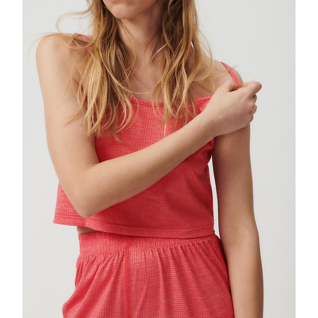 Debardeur Court Ajuste Col Rond - Fraisier - Femme