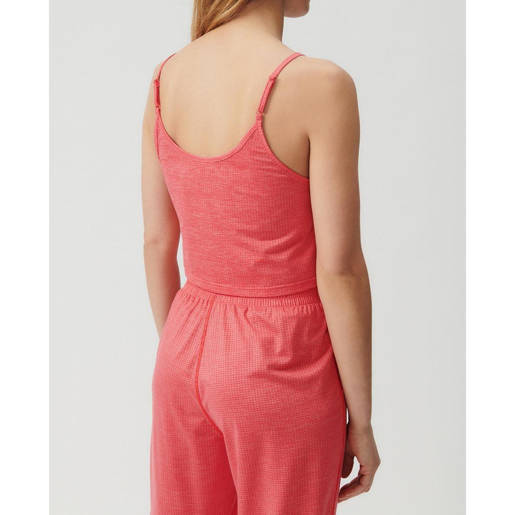 Debardeur Court Ajuste Col Rond - Fraisier - Femme