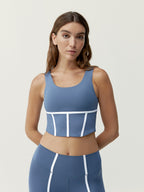 Top Vani Bluestone/White - Femme