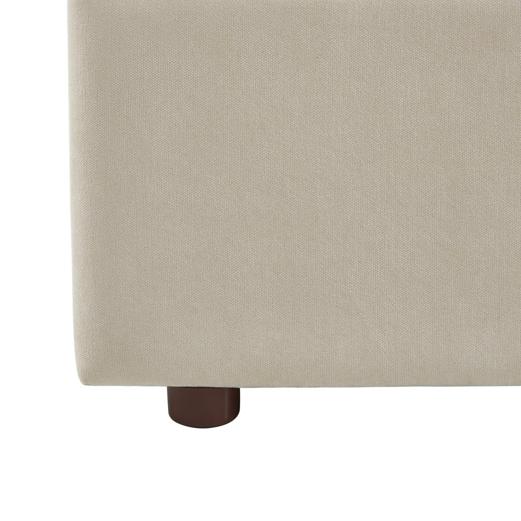 Vania - Lit Coffre - Tissu Beige