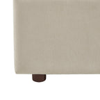 Vania - Lit Coffre - Tissu Beige