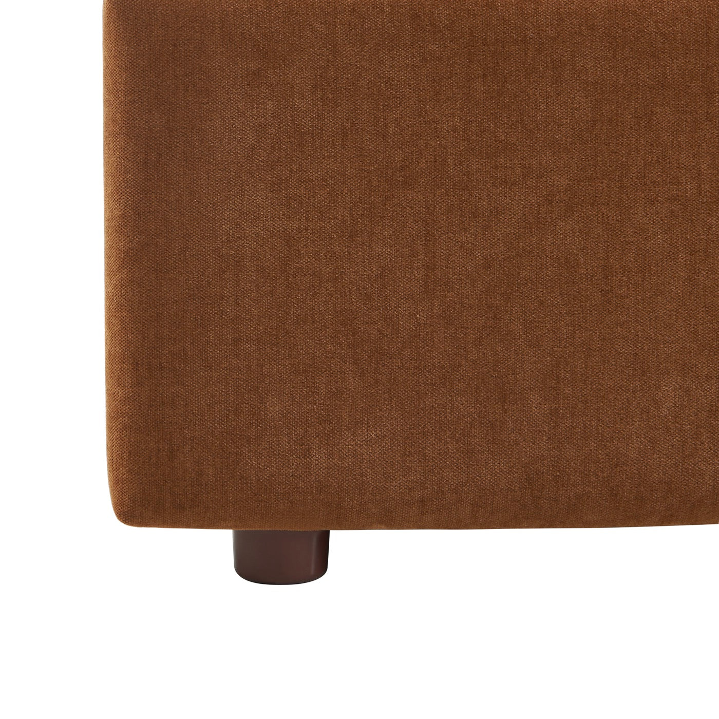 Vania - Lit Coffre - Tissu Marron