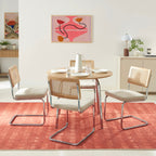 Vassi - Table À Manger Ronde - Effet Chêne